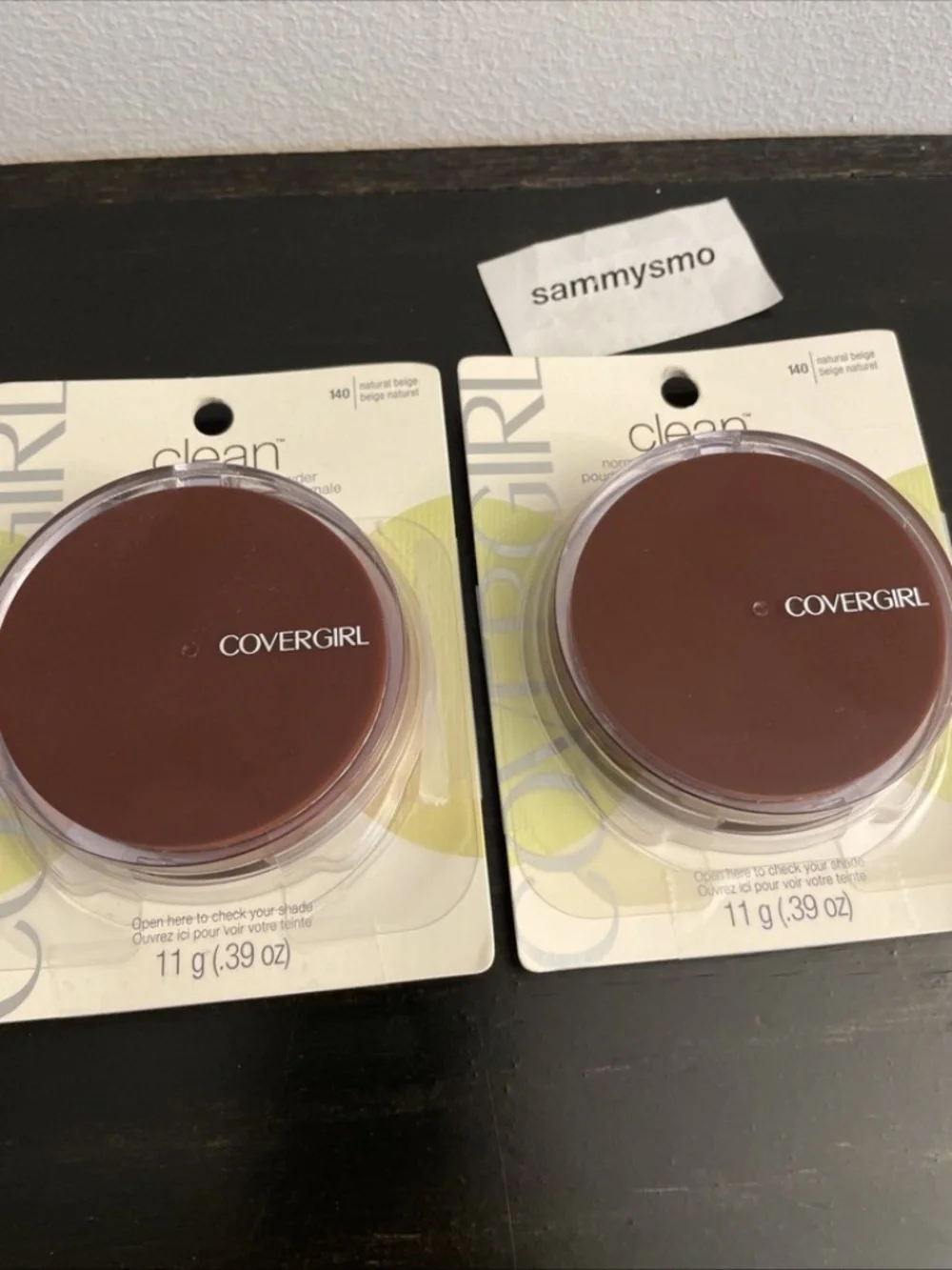 CoverGirl Clean Pressed Powder 140 Natural Beige 0.39 oz., x2 SEE DESCRIPTION